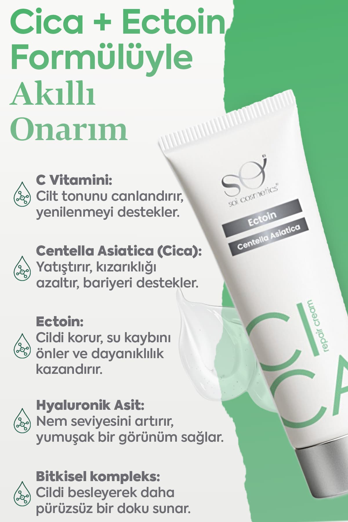 Soi Cica Bariyer Onarım Seti - 5 Seramidli Bariyer Kremi + Gece Maskesi 2'li Set