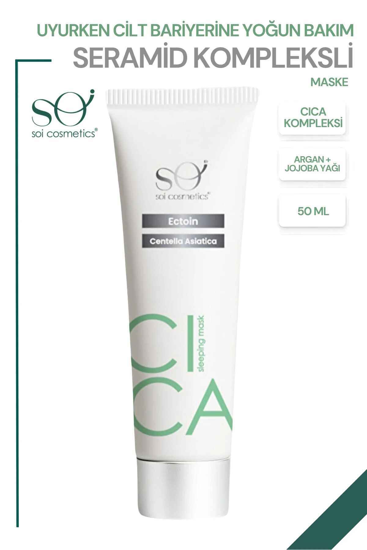Soi Cica Bariyer Onarım Seti - 5 Seramidli Bariyer Kremi + Gece Maskesi 2'li Set